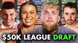 $50,000 FANTASY FOOTBALL DRAFT (Jake Paul, Haliey Welch, Chris Distefano, Tyler Herro, Betr Derek)