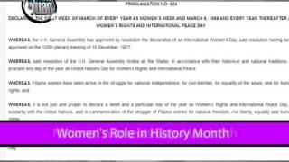 Kalendaryo ni Juan: Women's month [PTV Plug 2015]