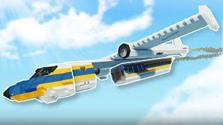 PLANE SPLITS IN EMERGENCY! - Stormworks Multiplayer Gameplay - Plane Survival