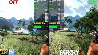 Far Cry 3 FPS Boost 100% Core Bug Fix Comparison |RTX 2080 Ti | i9 9900K 5.1GHz