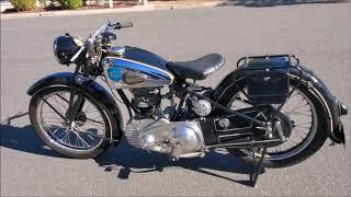 1950 NSU 251 OSL, German motorcycle , 70-year old machine, runs great