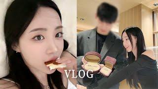 [VLOG] 세상에 하나 뿐인 웨딩밴드...그리고 다이아 반지까지｜한남동 데이트｜인간 관계에 대하여｜집에서 채혈하는 알러지 검사｜내 산타 친구들️