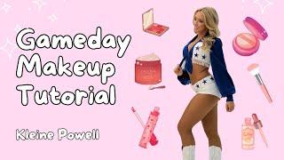 Gameday Makeup Tutorial | Dallas Cowboys Cheerleader Glam | GRWM | DCC Appearance