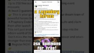 250 Summons & 3 FREE Legendary Heroes In Pre-Summon Event - Release date In DragonHeir Silent Gods