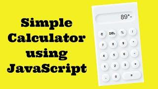 how to build a simple calculator using javascript