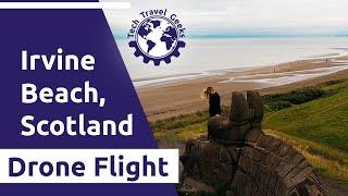 Irvine Beach, Scotland - DJI Mavic Mini - Tech Travel Geeks Drone Flights