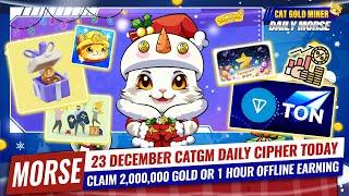 23 December CATGM Daily Cipher Today️CAT GOLD MINER OFFICIAL