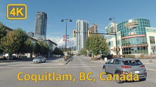 Driving in Downtown Coquitlam, British Columbia, Canada - 4K60fps