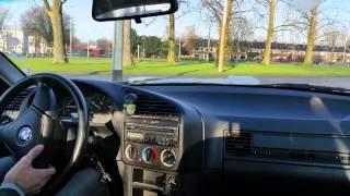 Driving on a winter day to school in my bmw 316i