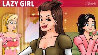 Lazy Girl Cartoon Series : 5 Episodes | Bedtime Stories for Kids in English | Fairy Tales