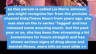 Lia Marie Johnson was assaulted by her music producer while on drugs