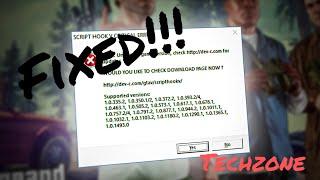 GTA V SCRIPT HOOK V ERROR FIXED | VERSION REVERT TO 3258 | TechZone