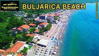 BULJARICA BEACH [4K Aerial View] MNE Crna Gora August 2023 - Buljarica iz vazduha u Avgustu