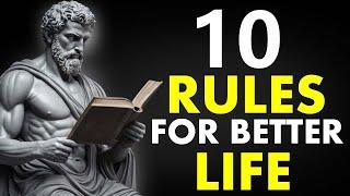 10 Stoic Rules For A BETTER LIFE From Marcus Aurelius (Stoicism)