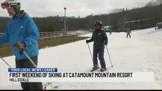 First weekend of skiing at Catamount Mountain Resort