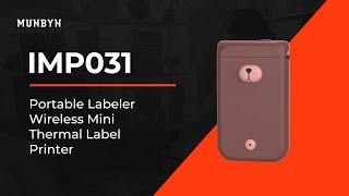 MUNBYN IMP031 Portable Labeler Wireless Mini Thermal Label Printer