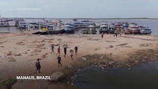 Drought has dried a major Amazon River tributary to its lowest level in over 122 years