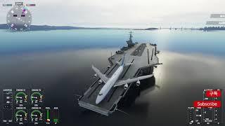 보잉 747-8i로 항공모함에 착륙하기 (Landing a Boeing 747-8i on a Aircraft Carrier - MSFS2020)