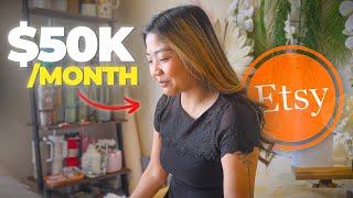 She Makes $50K Per Month on Etsy: How She Did It