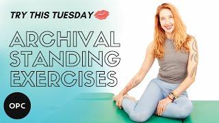 Archival Standing Exercises on the Mat | Online Pilates Classes