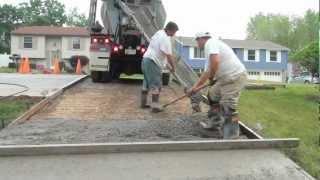 How to Pour a Concrete Driveway - short version