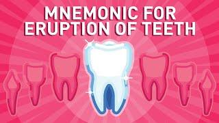 Eruption of Teeth - Mnemonic