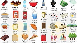 Collective Nouns for Food, Drinks and other Common Things