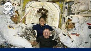 Astronauts set to return home after 9 months in space