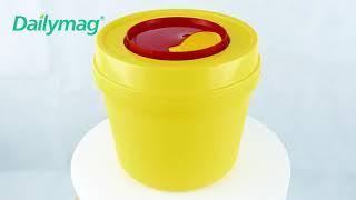 How to use Dailymag DMS-Y06A 6L medical sharps container