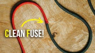 CLEANEST Way To Join Paracord Together | Fuse Paracord TUTORIAL