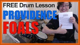  Providence (Foals)  FREE Video Drum Lesson | How To Play SONG (Jack Bevan)
