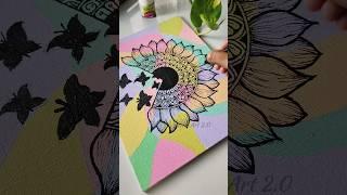 Try this! Creative canvas painting ideas  #shorts #bohoart #shortsvideo #abstractart #drawing
