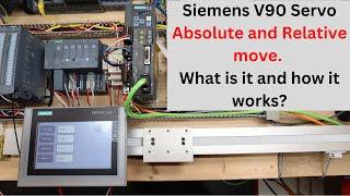 Siemens V90 Servo Absolute and Relative move. What is it and how it works. Eng