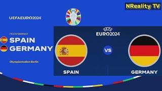 Футбол. Чемпионат Европы-2024. Испания - Германия. 1/4 Финала. EURO 2024. Spain - Germany.