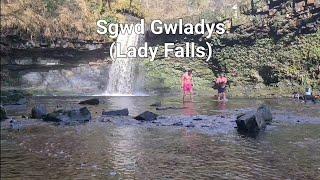 Sgwd Gwladys (Lady Falls) Wild Swim Beautiful Waterfall Brecon Beacons National Park