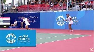 Tennis Womens Doubles  Finals (Day 9) | 28th SEA Games Singapore 2015