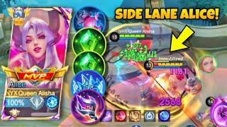 WHY PURE DAMAGE ALICE BUILD IS SO BROKEN?| SIDE LANE ALICE WITH 2 HOLY CRYSTALS! - MLBB