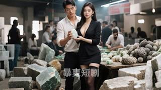 窮小子隨便在賭石場切開一個廢石，竟開出極品羊脂玉，被美女總裁千萬收走，從此人生逆襲【鉴宝奇才破江湖Treasure Appraiser】