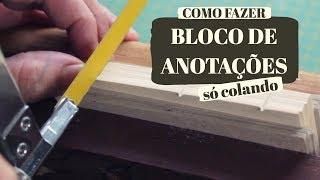 Como Fazer Blocos de Notas Colado - Encadernação Fácil - Dani Barbara