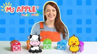 Toddler Learning | Farm Animal Toy Play | Animal Sounds, Colours & Counting | Learn to Play