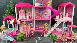 10 Minutes Satisfying with Unboxing Barbie Dream House,With Swimming Pool & Slide ASMR Review Toys