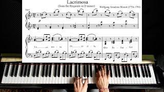 Mozart - Lacrimosa - Piano Tutorial (Plus Sheet)