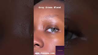 Coloured Contact Lenses #graygreenblend #eyehealth #tassuw #eyelenses #contactlenses  #vision #eyes