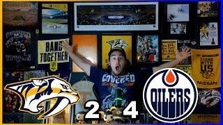 Predators fan reacts to Oilers game (Game 4) 10/17/24