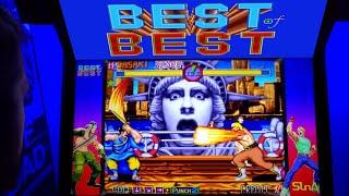 Best of Best Arcade Cabinet MAME Playthrough w/ Marquee