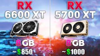 RX 5700 XT vs RX 6600 XT Test in 10 Games