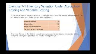 Managerial Accounting Chapter 7 Cengage