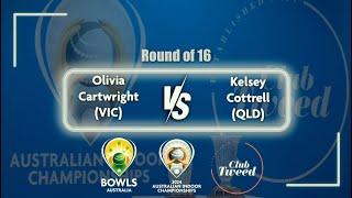 2024 Australian Indoor Championships - Round of 16 - Cartwright v Cottrell