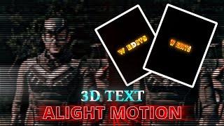 Tutorial for 3D text Animation in Alight Motion [Free preset] #alightmotiontutorial