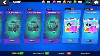 OMG!!! UPDATE 10 FREE DEAD MEGA BOXES!! BRAWL STARS UPDATE GIFTS!!